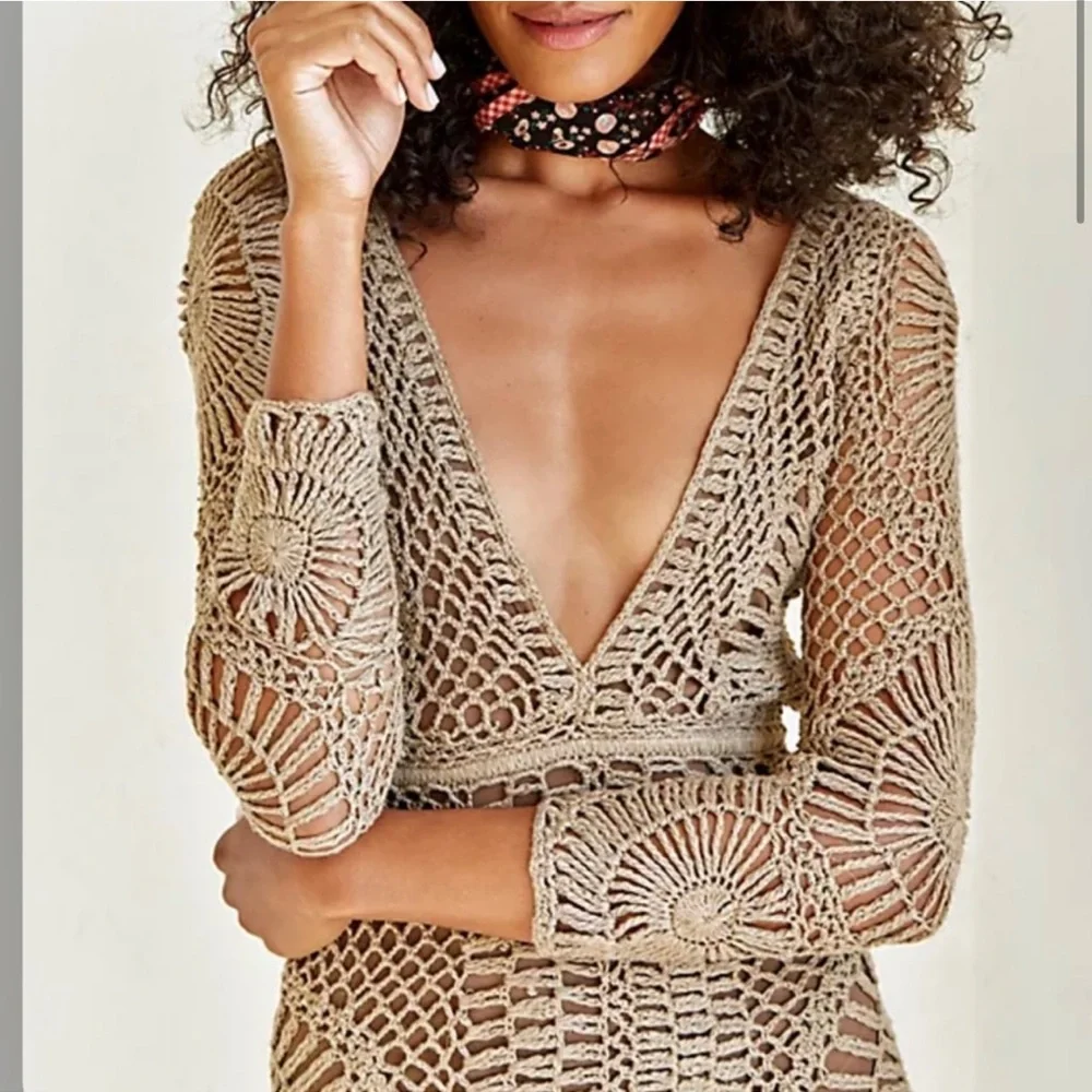 Free people knit crochet amara dress - Picture 3 of 3